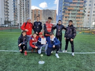 Футбольный матч в рамках городской спартакиады Муринского городского поселения