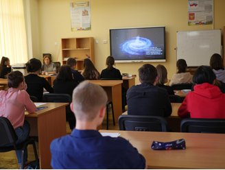 В Муринской школе №3 сегодня состоялся Всероссийский урок астрономии
