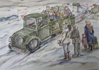 Конкурс детского изобразительного творчества «Дорога Жизни в Ленинград»